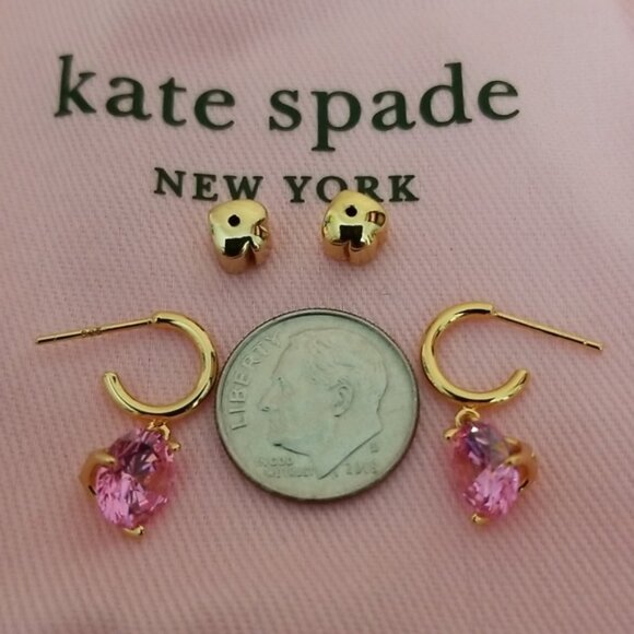 New kate spade Brilliant Statement Huggie Hoops - Picture 6 of 6